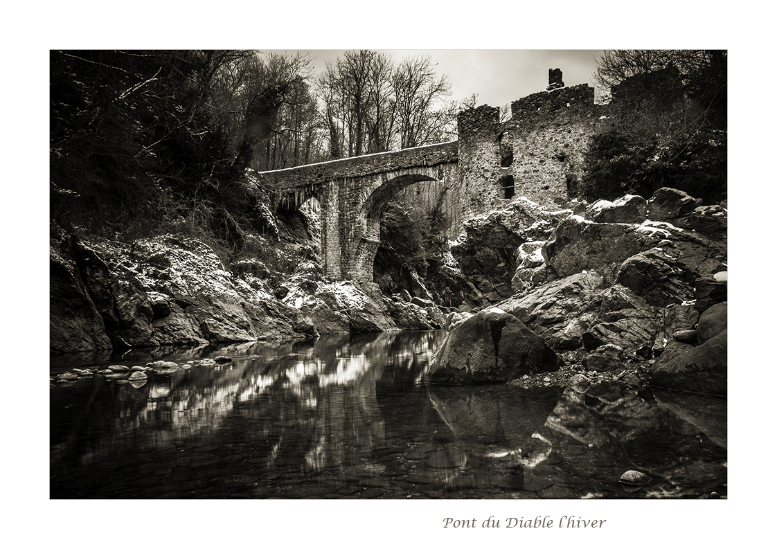 Pont du Diable en hiver