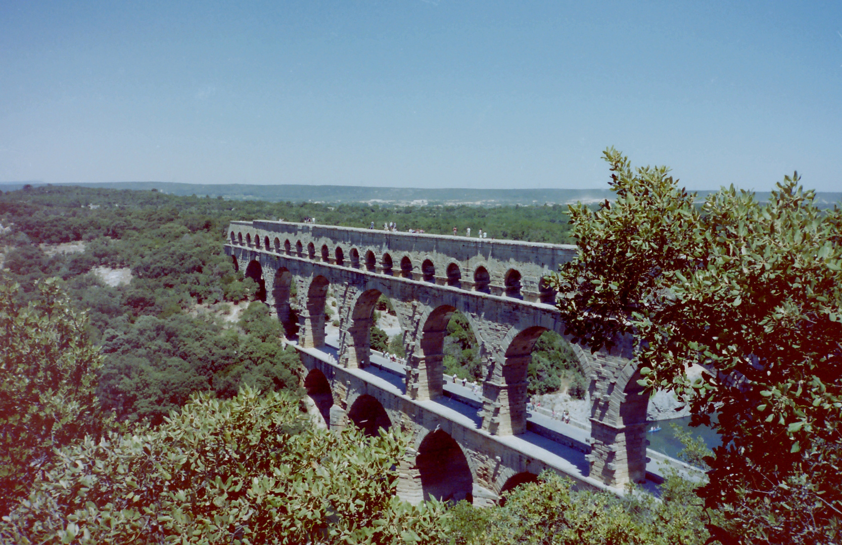 Pont du Gard als Fußgängerweg... 1991