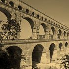 pont du Gard sépia