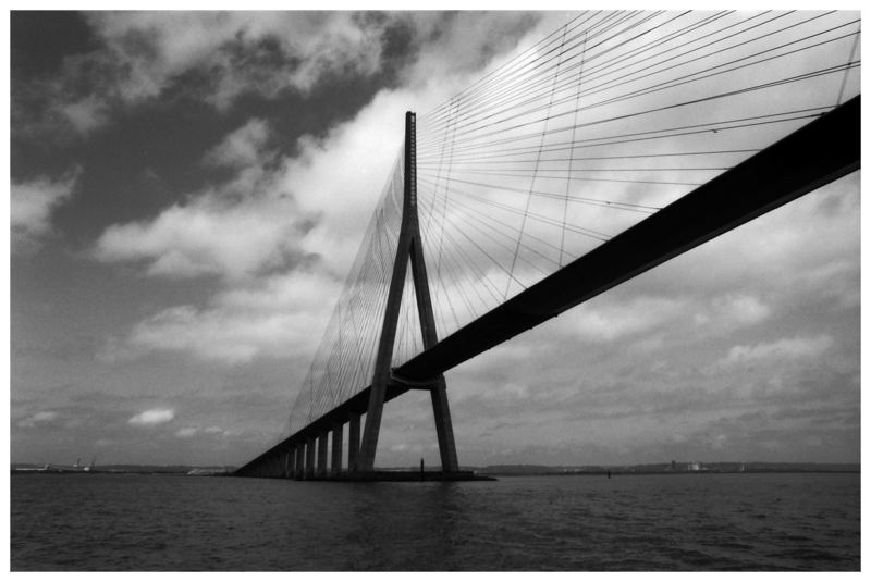 Pont du Normandie an der Seine-Mündung