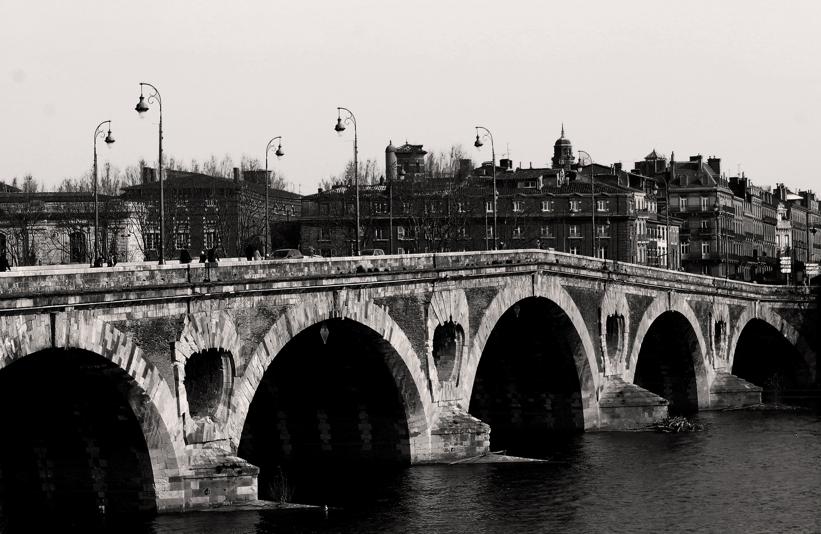 Pont neuf - Toulouse en temps d'hiver