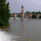 Pont Valentré (Valentré Brücke) in Cahors, Frankreich, Midi-Pyrénées