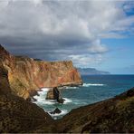 Ponta de Sao Lourenco mit waagrechtem Meeresspiegel