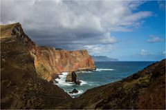 Ponta de Sao Lourenco mit waagrechtem Meeresspiegel