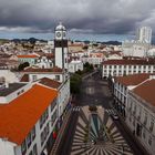 Ponta Delgada, über den Dächern der Stadt