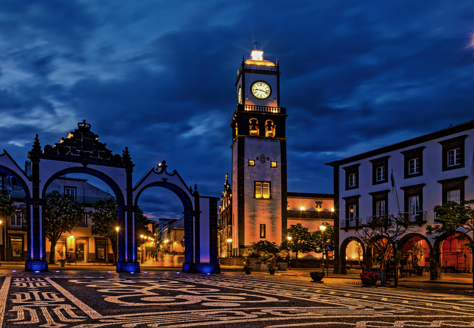 Ponta Delgade blaue Stunde