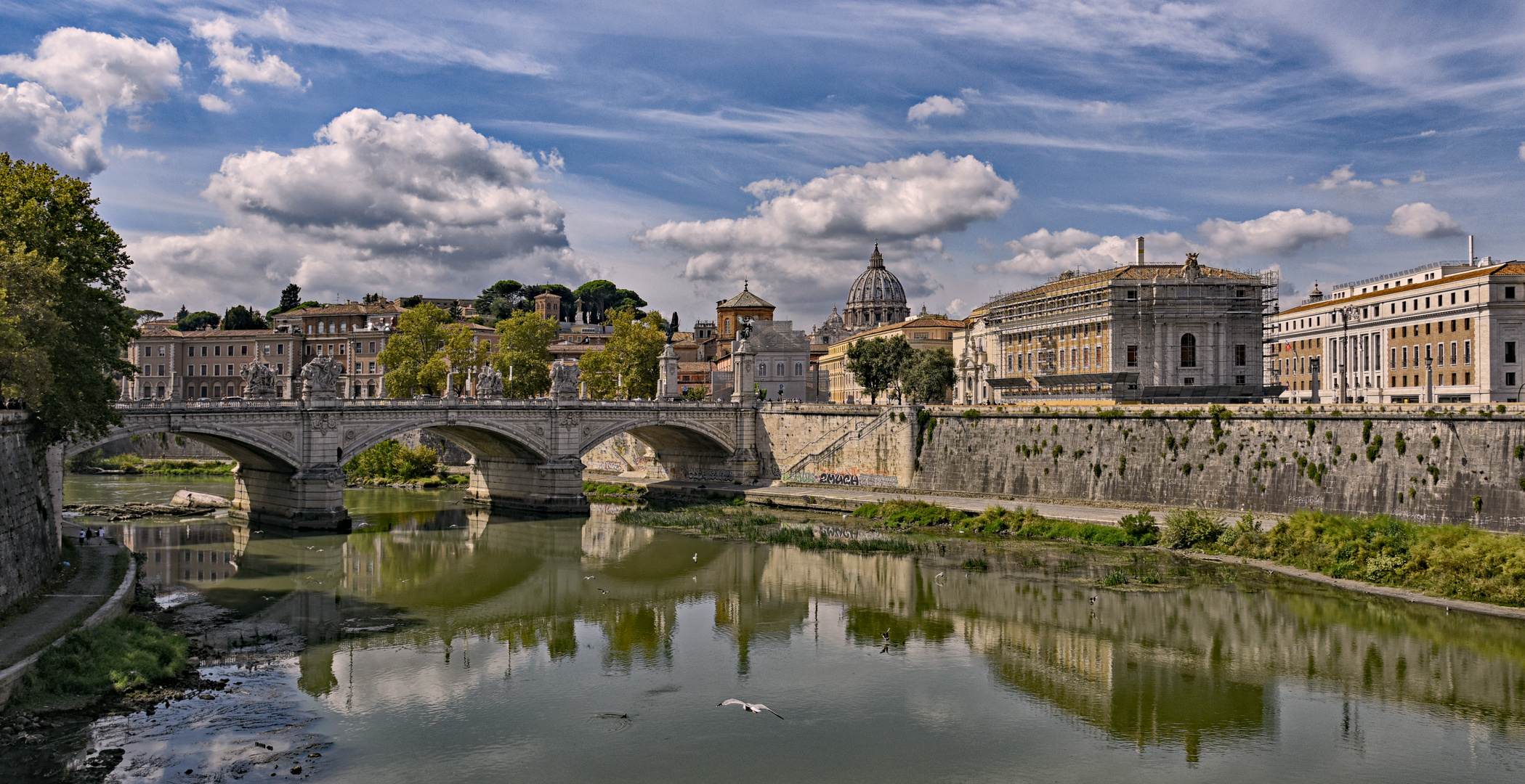 ponte angelo - Engelsbrücke am Tiber - Rom-