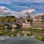 ponte angelo - Engelsbrücke am Tiber - Rom-