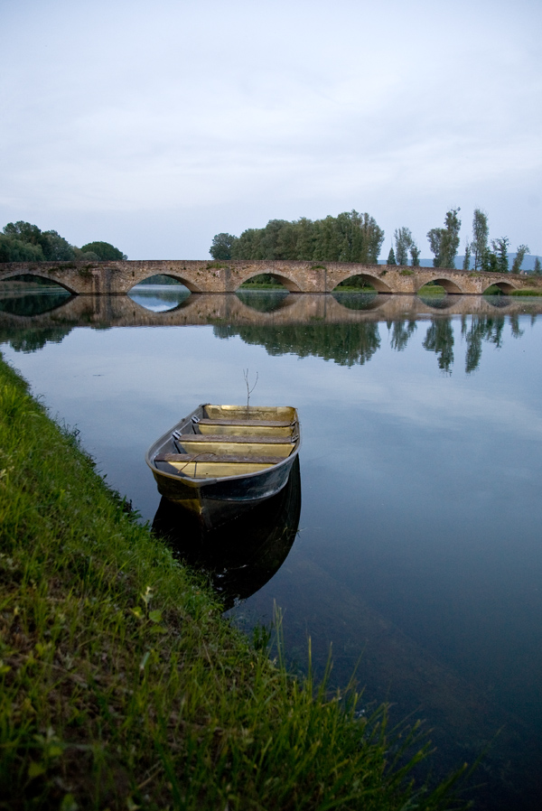 ponte buriano arezzo tramonto