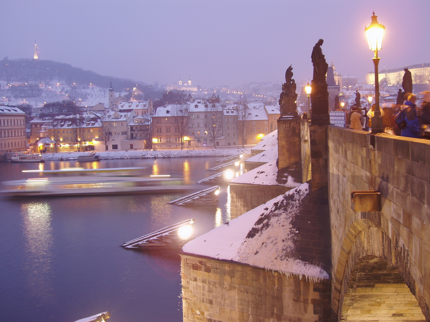 Ponte Carlo in inverno - Charles Bridge in wintertime