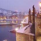 Ponte Carlo in inverno - Charles Bridge in wintertime