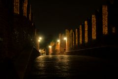 Ponte Castelvecchio di sera, Verona