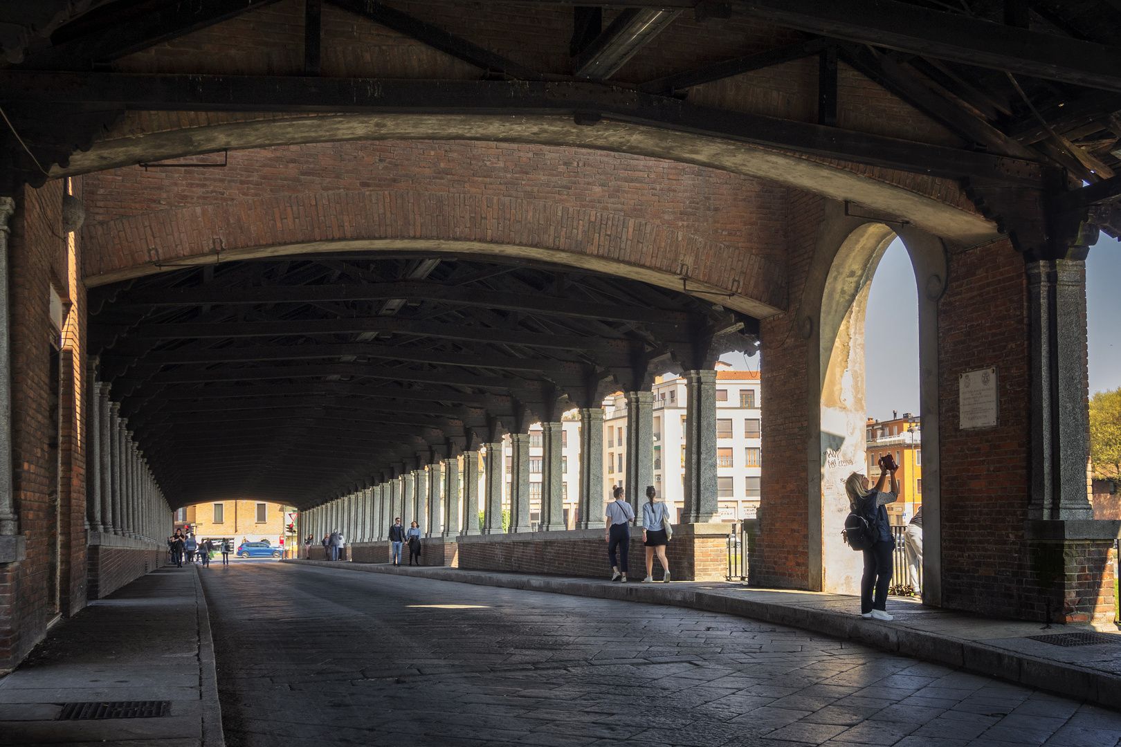 Ponte coperto, Pavia