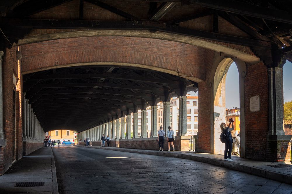 Ponte coperto, Pavia