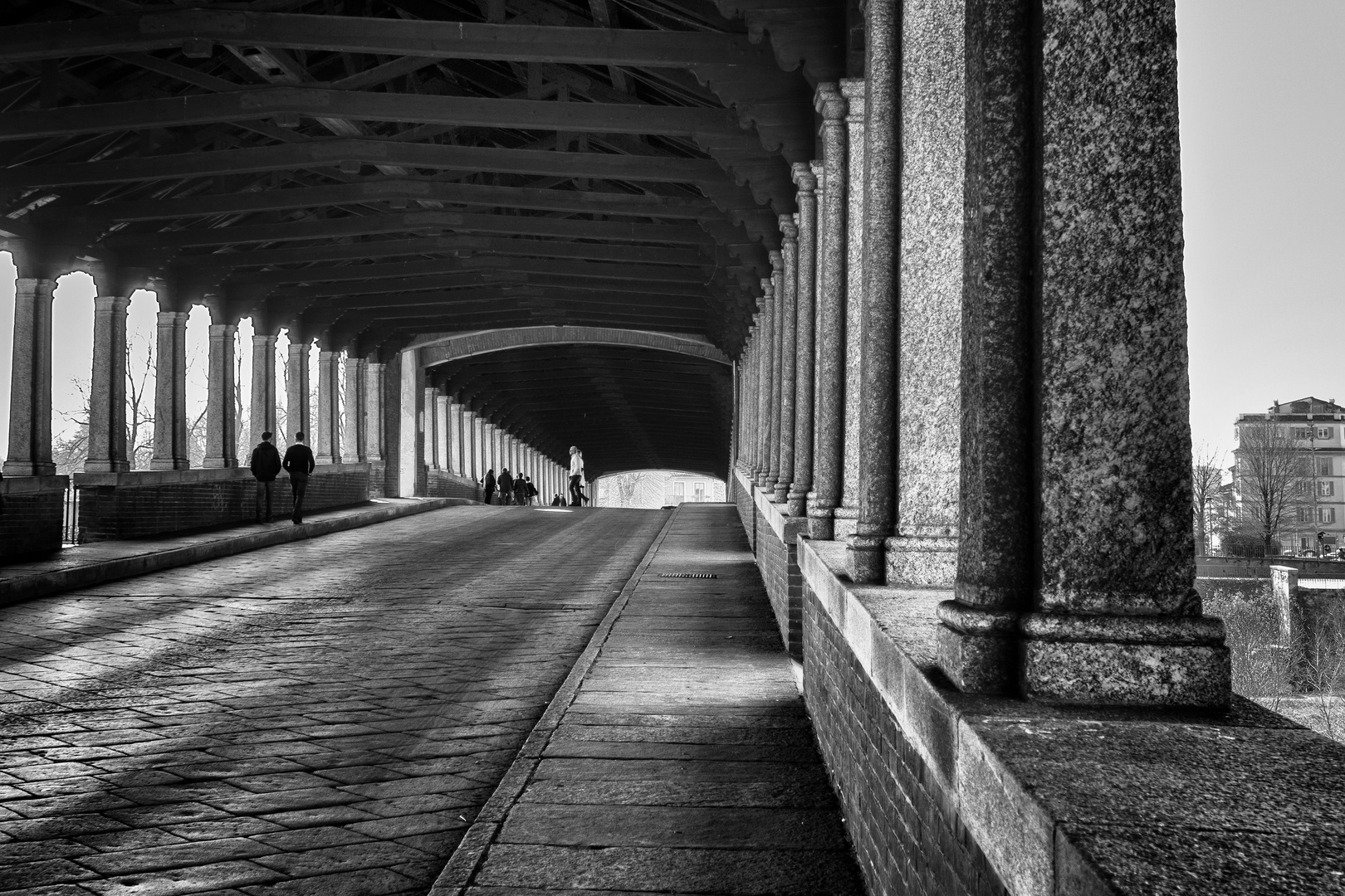 Ponte coperto, Pavia