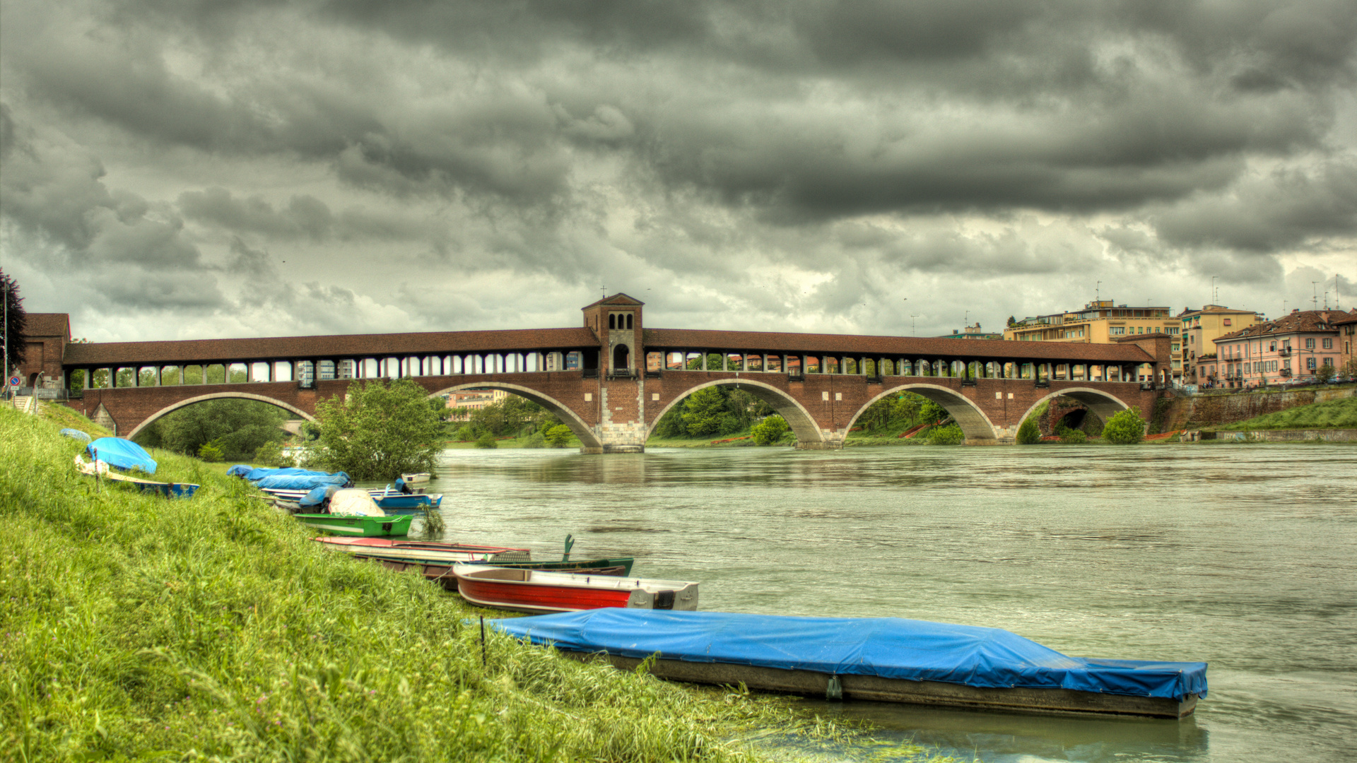 Ponte coperto,Pavia