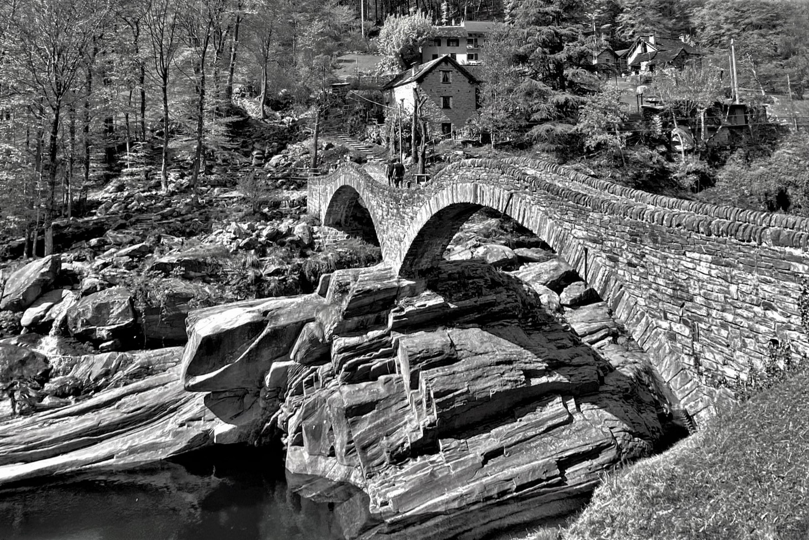 Ponte dei Salti III in s/w