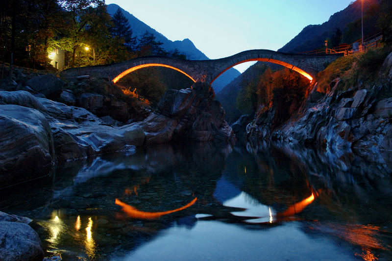 Ponte dei Salti im Abendlicht