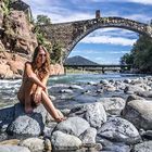 Ponte del Diavolo Lanzo con Francesca