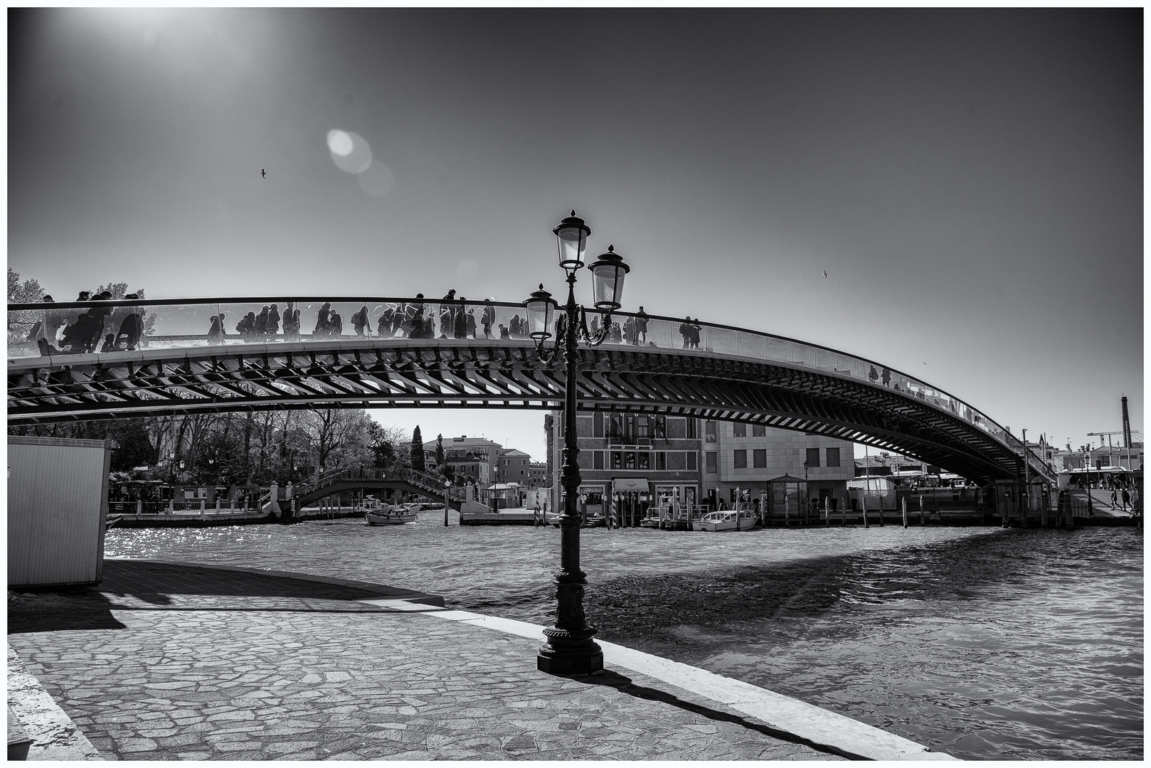 Ponte della Costituzione im Gegenlicht