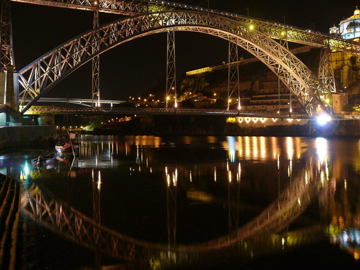 Ponte Dom Louis I bei Nacht