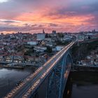 Ponte Dom Luís I and Cais de Gaia at sunset