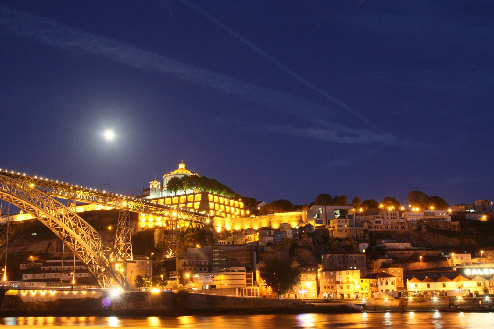 Ponte Dom Luis II bei Nacht