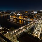 Ponte Luis I. in Porto am Abend