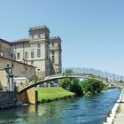 Ponte pedonale "dei sassi" a Robecco sul Naviglio.