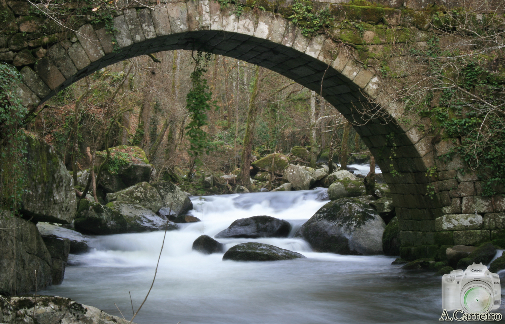 Ponte Romana Pazos de Arenteiro. Imagen & Foto paisajes, naturaleza