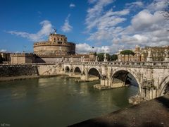 Ponte Sant Angelo mit Castel Sant Angelo