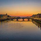 Ponte über den Arno am Abend Florenz Mai 2015