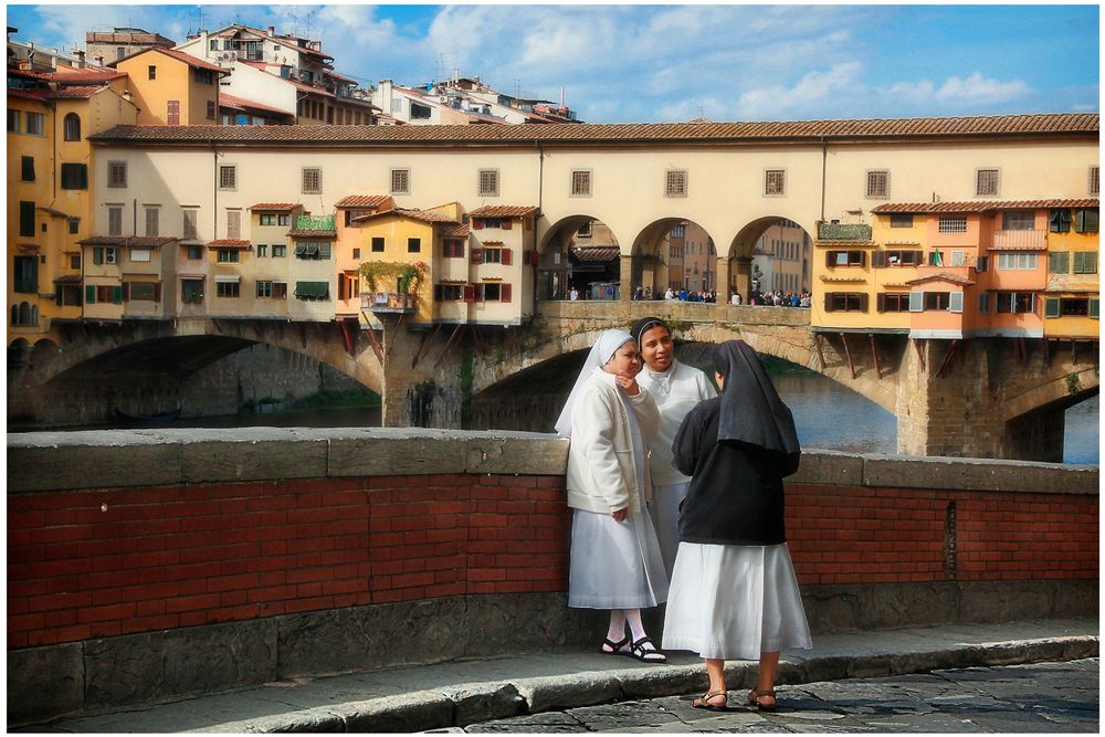 Ponte Vecchio con monachelle