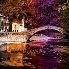 Ponte Vecchio de Dolceaqua in surrealem Licht