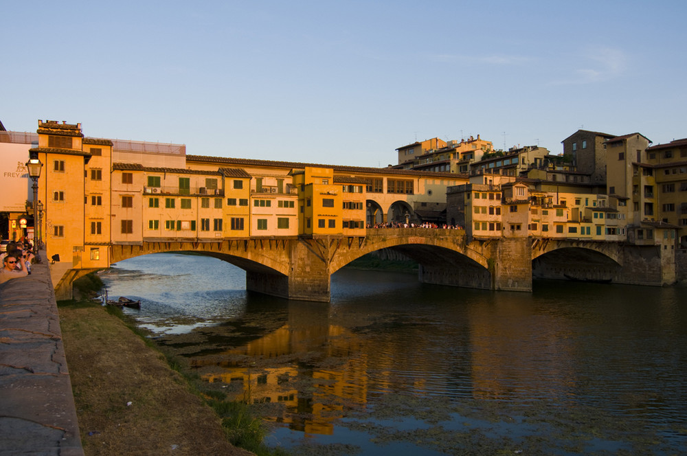 Ponte Vecchio in der Abendsonne