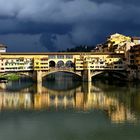 Ponte Vecchio mit Gewitterstimmung
