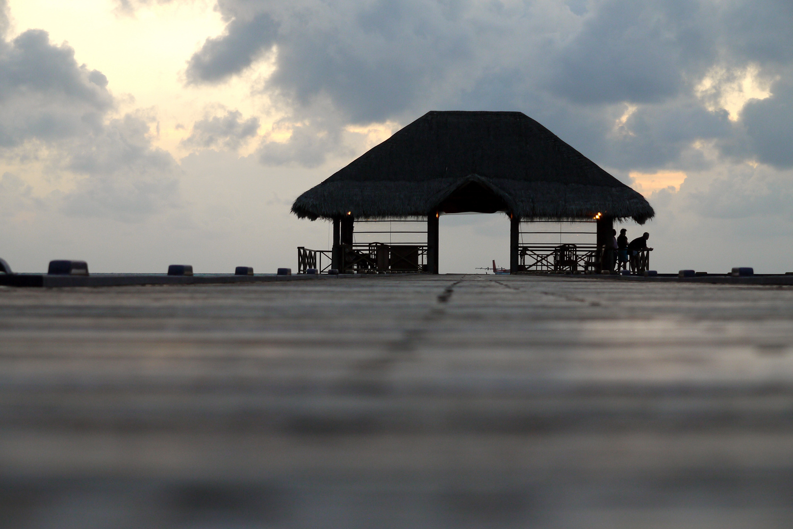 Ponton aux Maldives