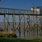 Ponton de pêche sur la Gironde (FRANCE)