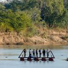 Ponton Überfahrt des Luangwa