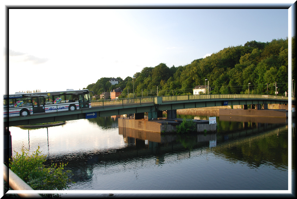 Pontonbrücke in Essen + Bochum Dahlhausen