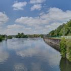 Pontonbrücke über die Ruhr in Bochum Dahlhausen