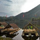 Pontoons for hire on the Huai Krathing reservoir