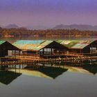 Pontoons on Khao Laem Dam