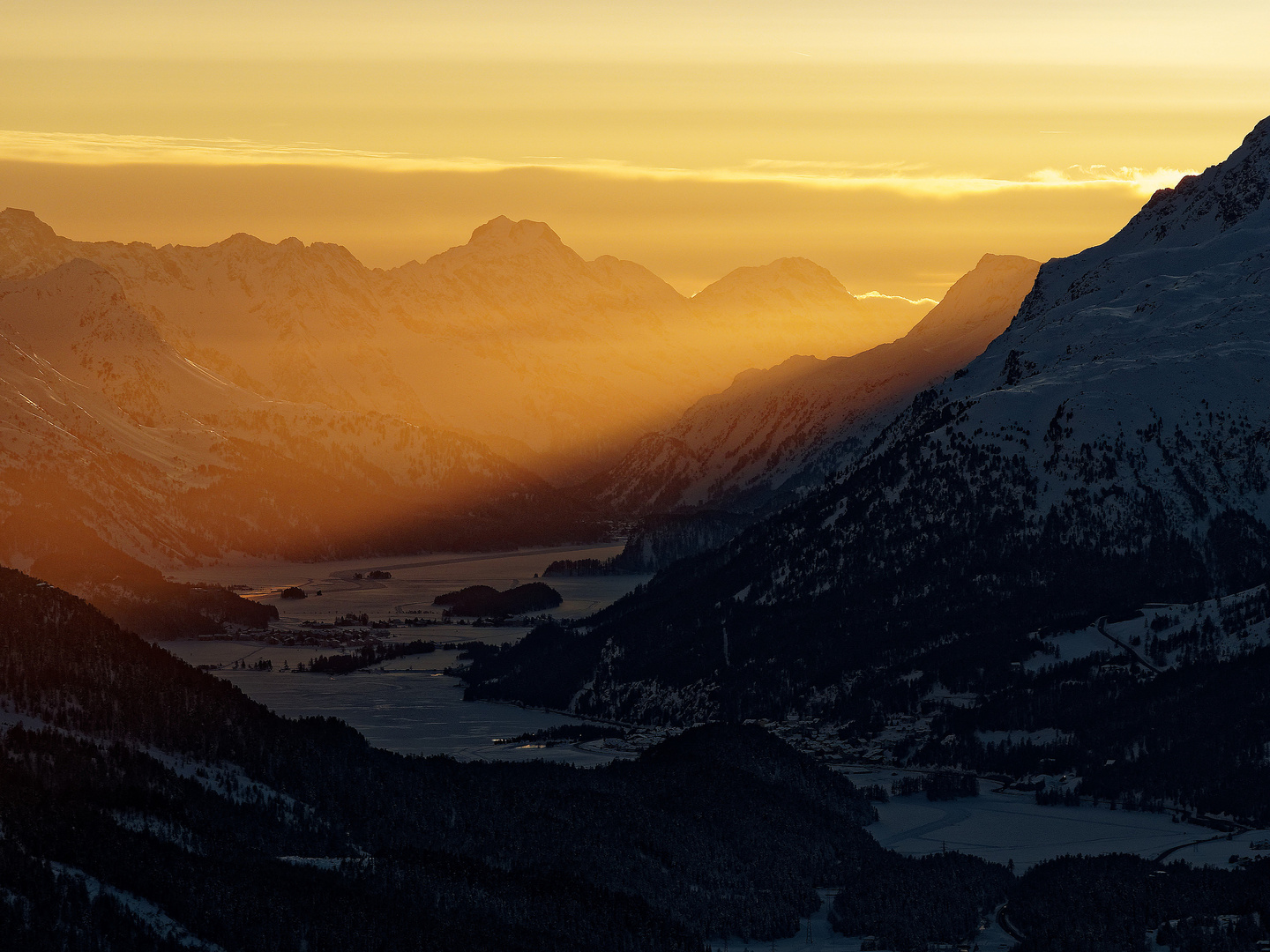 Pontresina Sonnenuntergang 