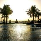 Pool & Beach Sunset View