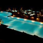 Pool bei Nacht