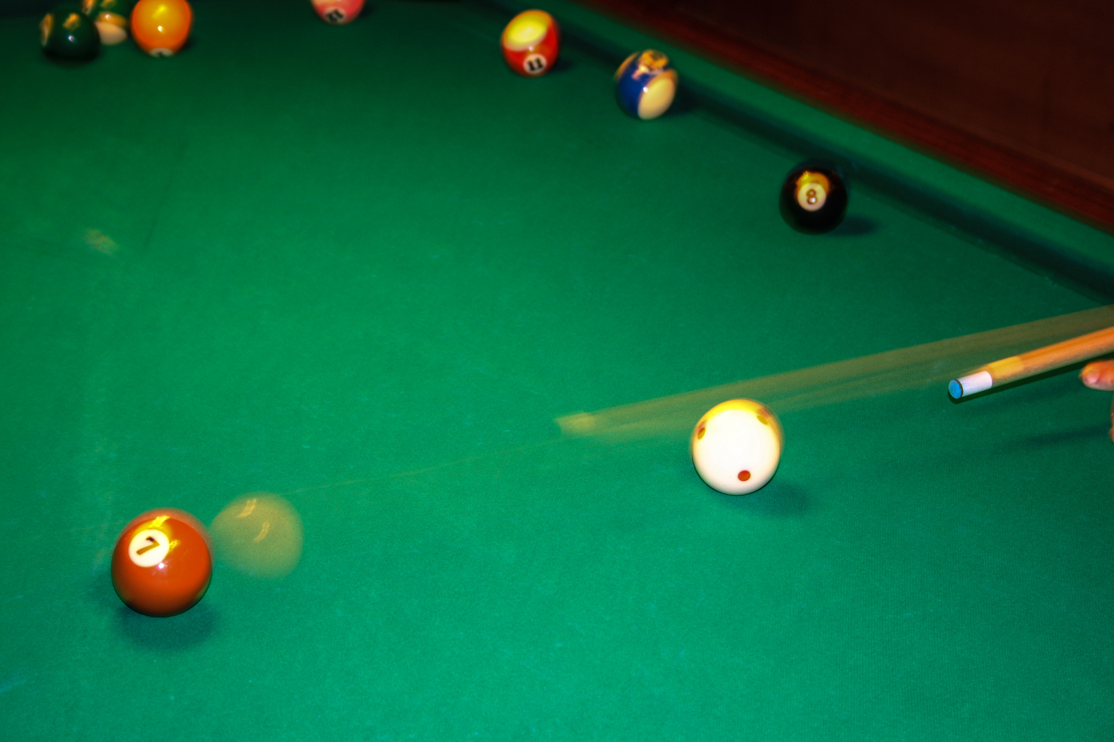 Pool Billard Stoß