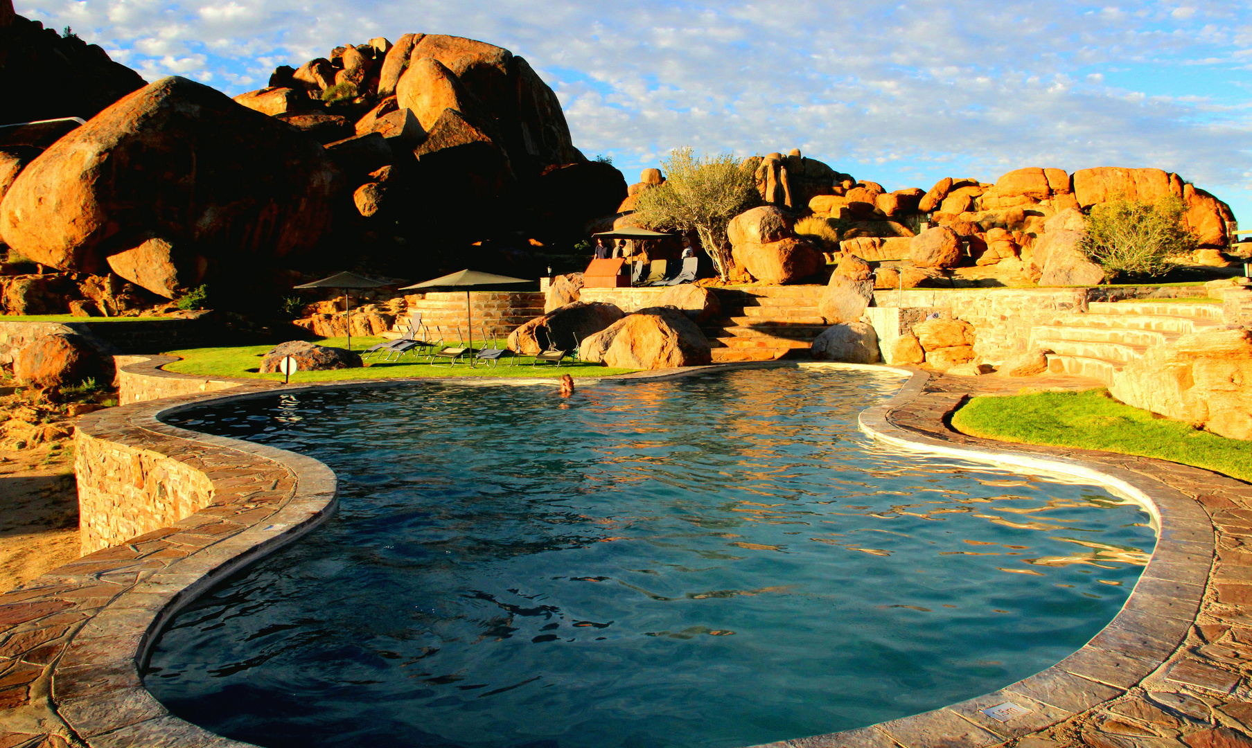 Pool in der Canyon Lodge