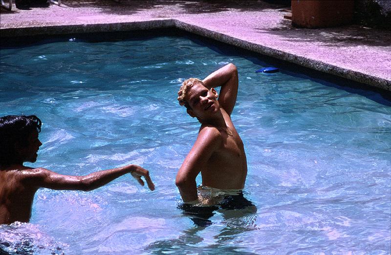 Pool posing