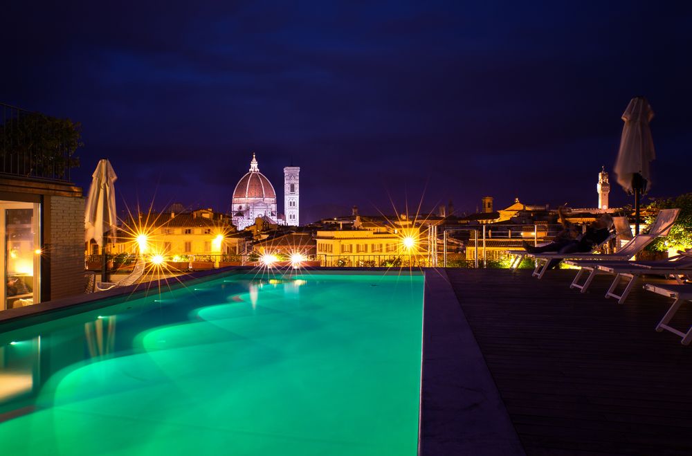 Pool-Position über Florenz